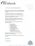 winbrook letter of recommendation